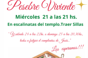 PESEBRE VIVIENTE en Iglesia de Dolores