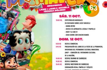 63ed Fiesta Nacional de la Primavera en Dolores el 11 y 12 de octubre